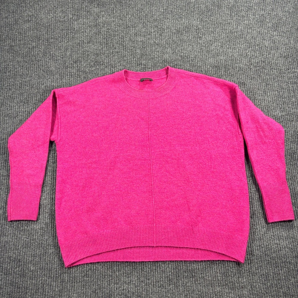 Vince Camuto Sweater Womens Small Pink Crew Neck Long Sleeve Knit - Picture 2 of 7
